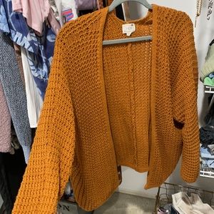 LA Hearts Crocheted Oversized Cardigan by spa sun